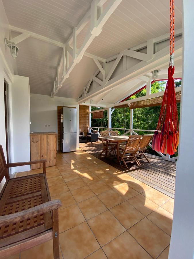 Grand Bungalow Avec Piscine Et Vue Mer Bouillante Buitenkant foto